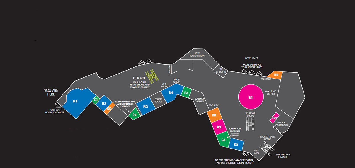Stratosphere Hotel Facility Map - Las Vegas